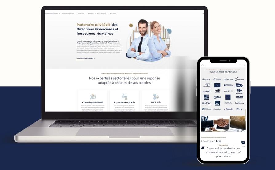 nouveau site web Primexis