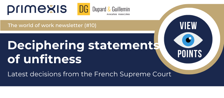 Statements of unfitness under the microscope after recent French Supreme Court rulings
