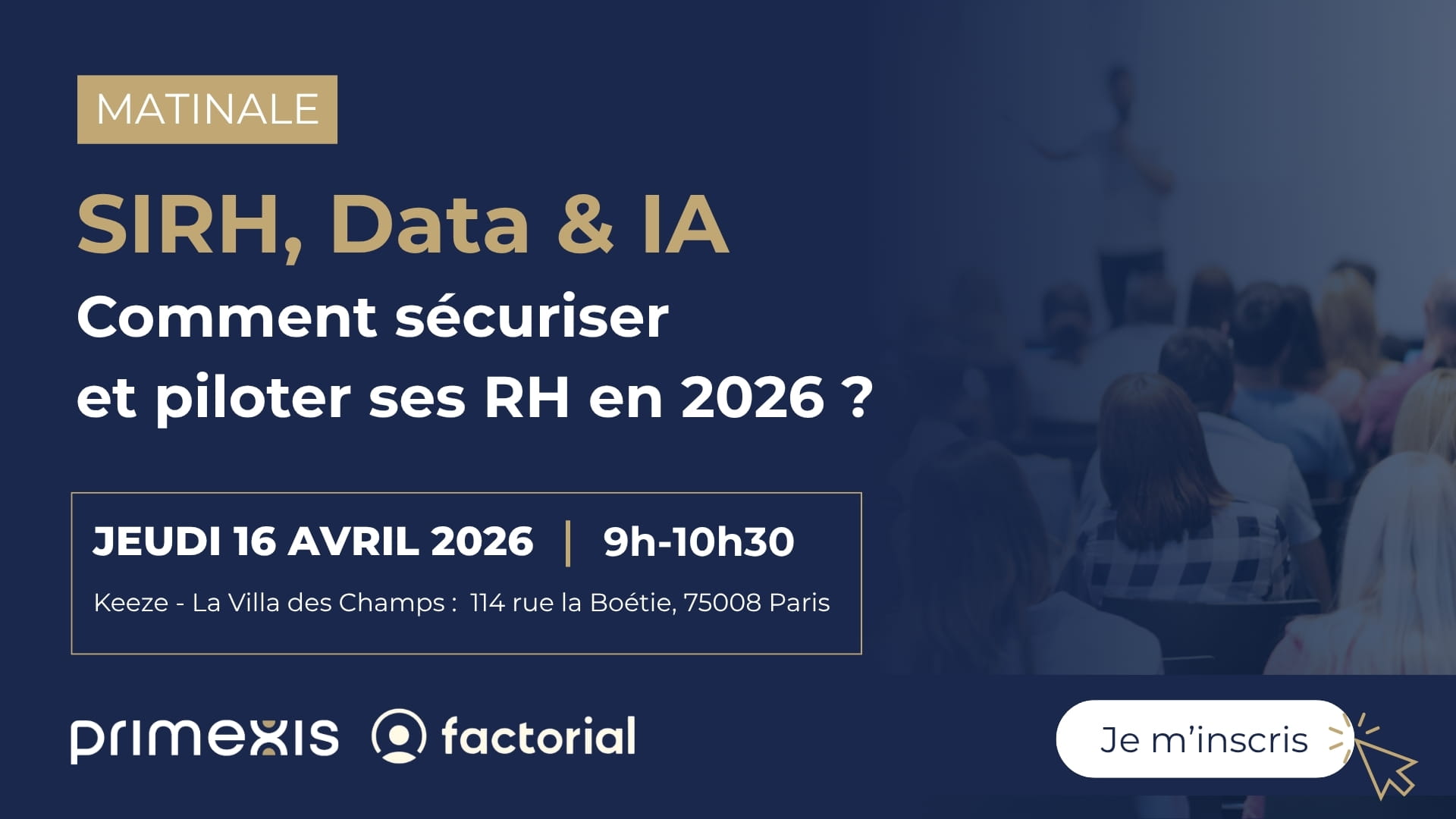 Matinale – SIRH, Data & IA – Sécuriser et piloter ses RH en 2026