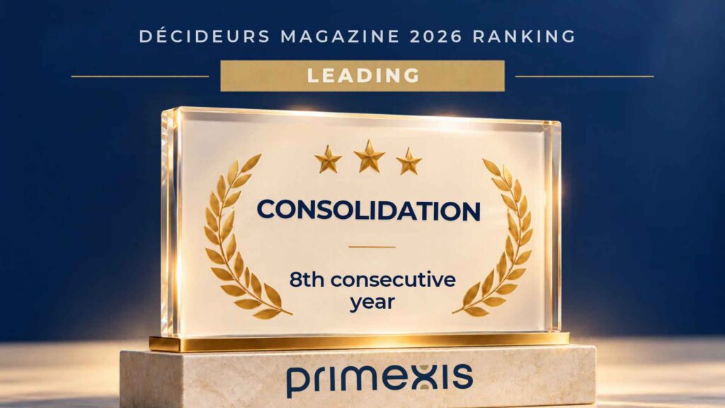 Primexis ranked Leading in consolidation by Décideurs Magazine 2026 for the 8th consecutive year
